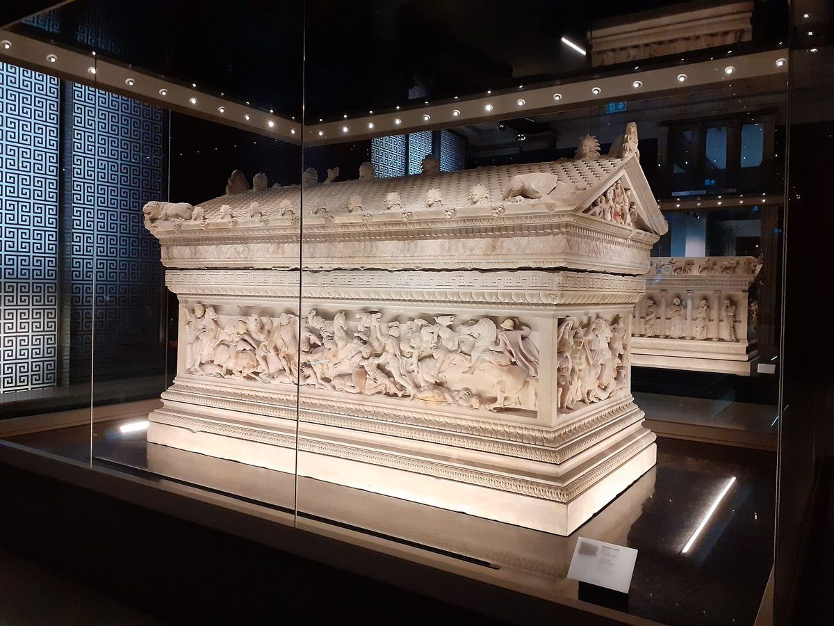 The Alexander Sarcophagus at the Istanbul Archaeology Museums, one of the sites covered by the Istanbul Museum Pass