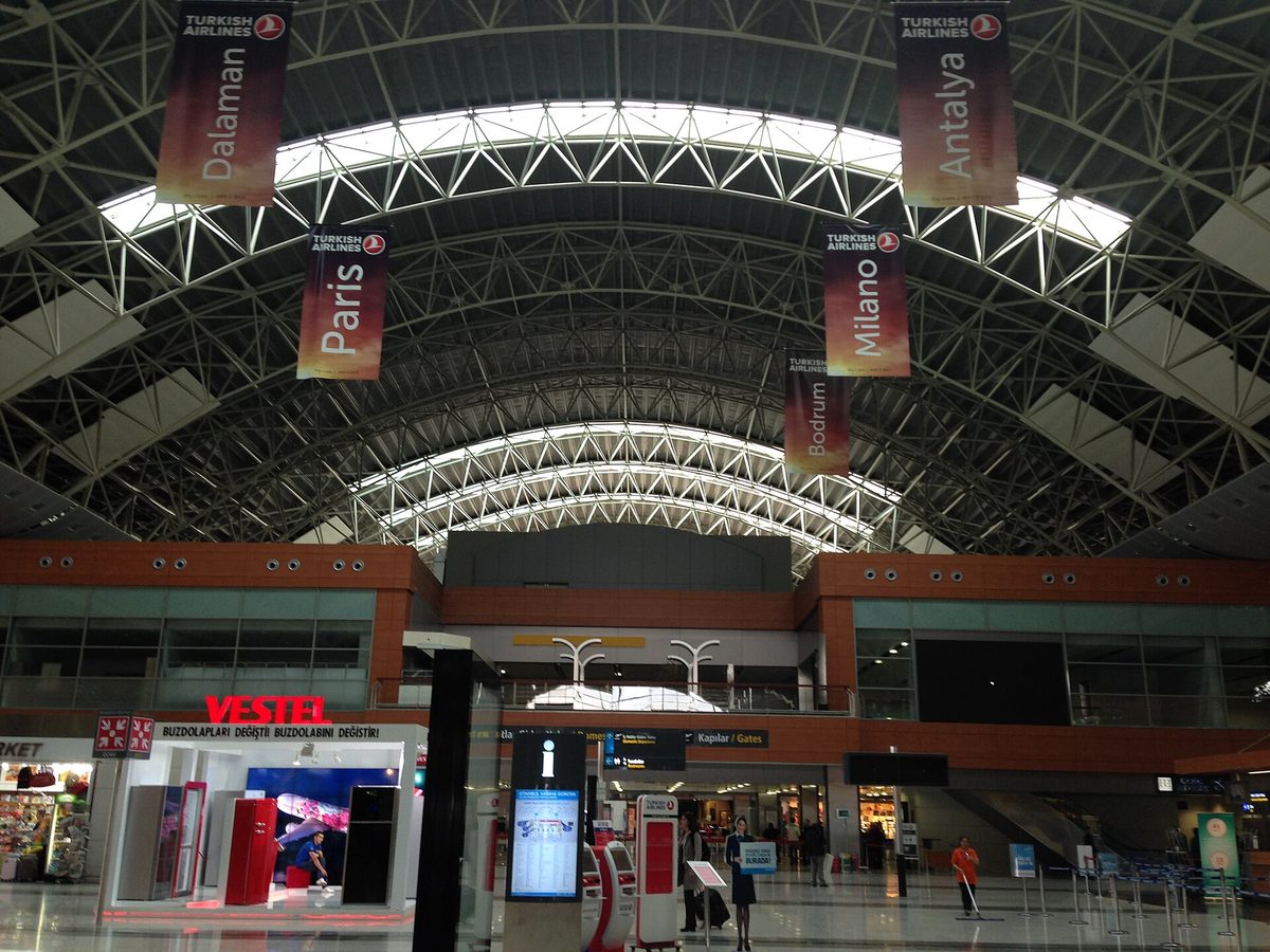 The departures hall at Sabiha Gokcen Airport, where do i need a visa for turkey is the first question most travellers have asked
