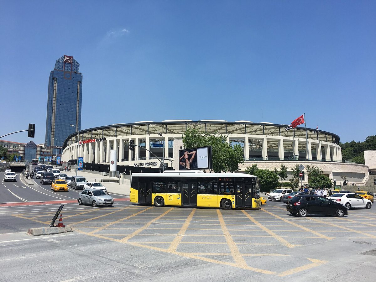 Vodafone Park, Besiktas's home football stadium in Istanbul, during the August-to-May Super Lig season